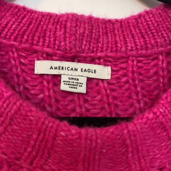 American Eagle Hot Pink Knit Sweater - Picture 3 of 4
